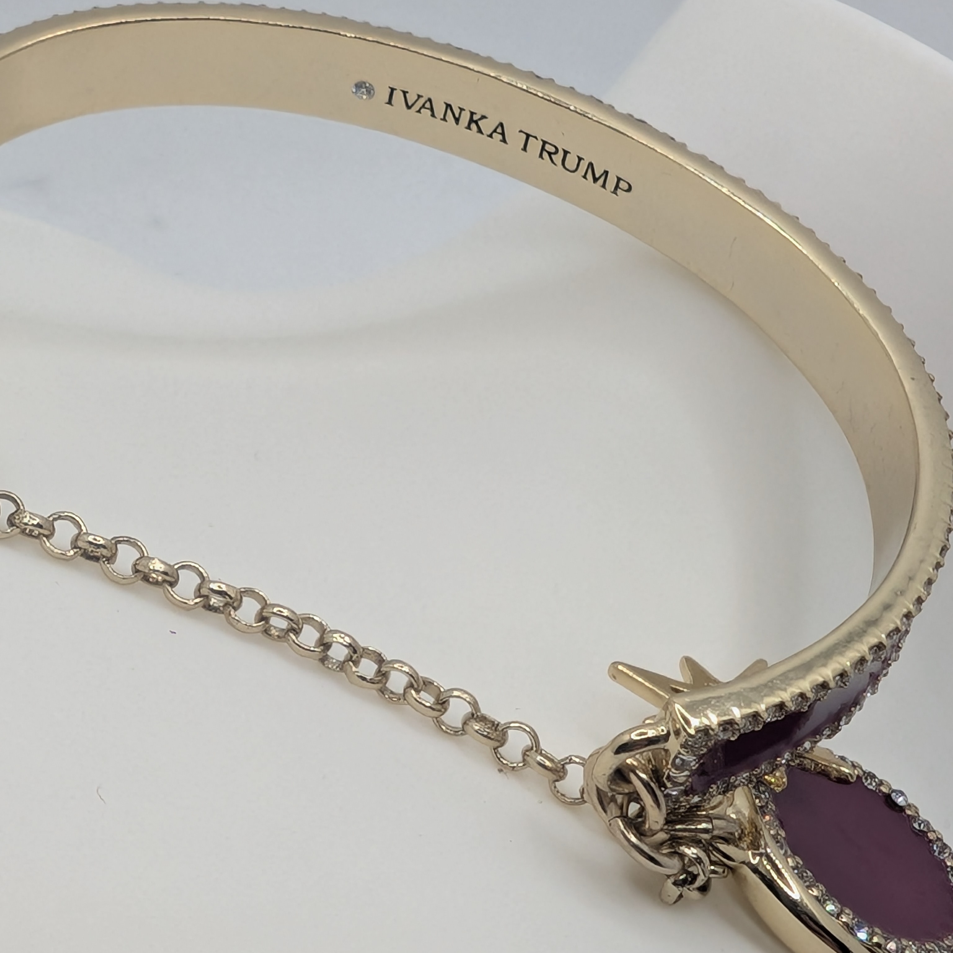 Ivanka Trump Gold And Purple Bangle Bracelet